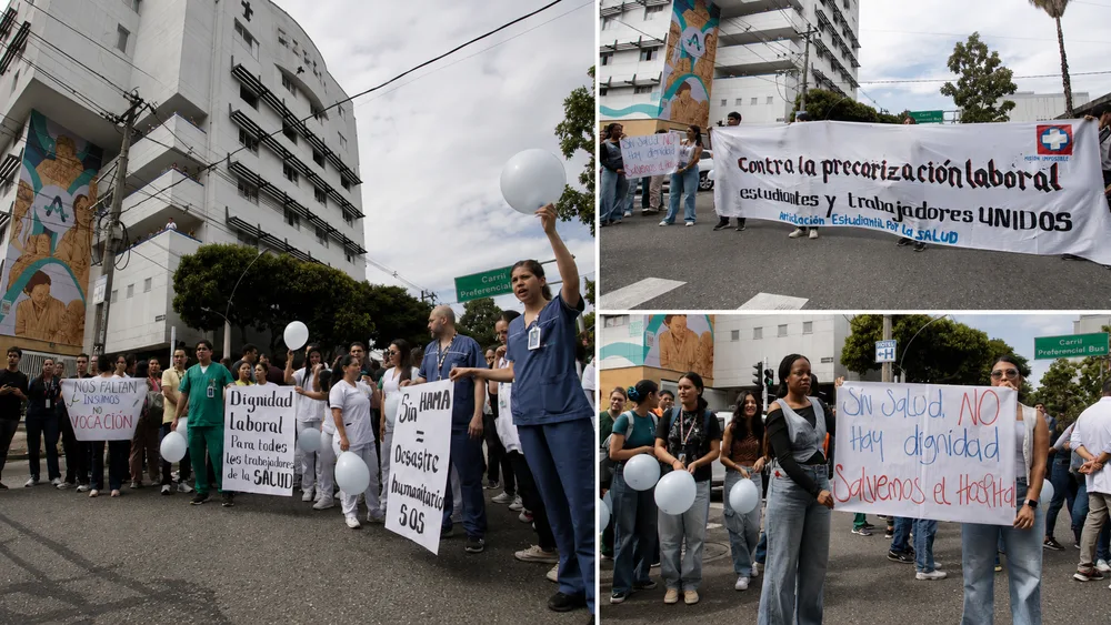 Crisis en hospital Alma Mater de Antioquia: personal médico protesta por salarios atrasados y falta de insumos