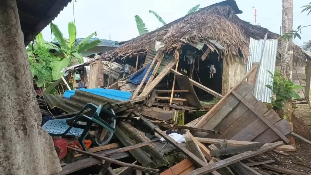 Zona montañosa afectada por sismo donde habitan comunidades indígenas en Colombia.