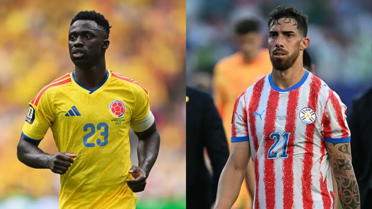 Jugadores de la Selección Colombia durante una sesión de entrenamiento previa al amistoso contra Paraguay en Estados Unidos.
