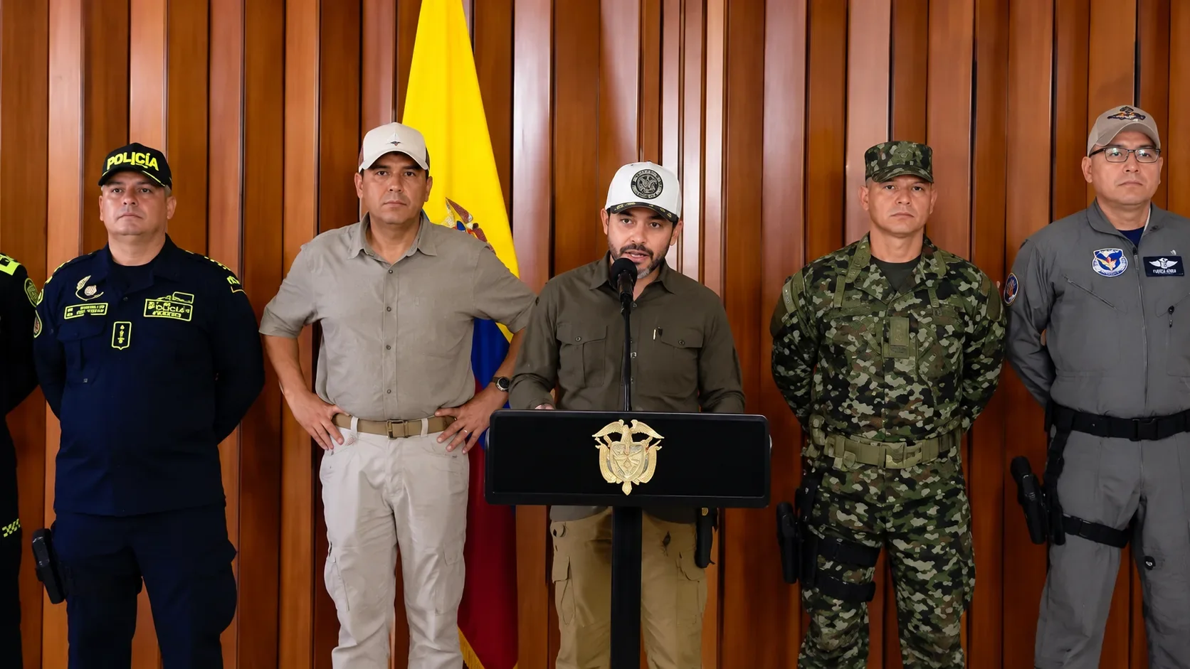 Patrullaje de la Fuerza Pública en las calles de Cúcuta tras la orden de militarización temporal.