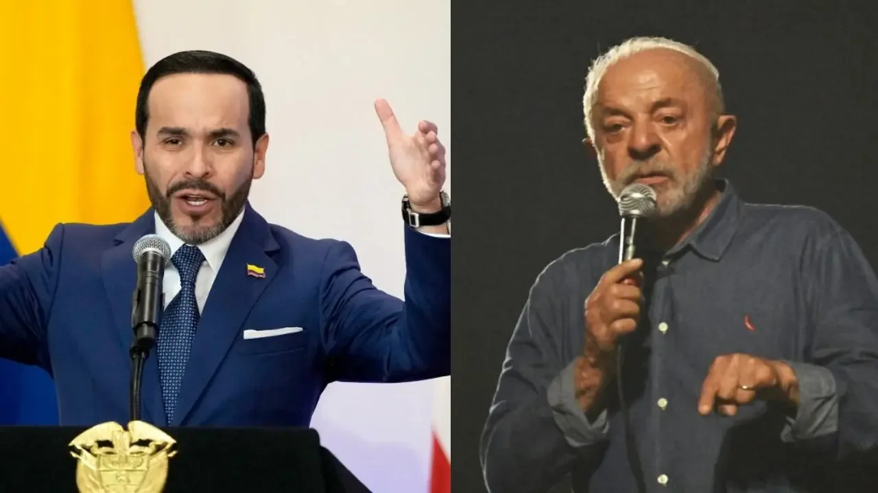 El presidente de Colombia Abelardo De La Espriella durante una declaración oficial