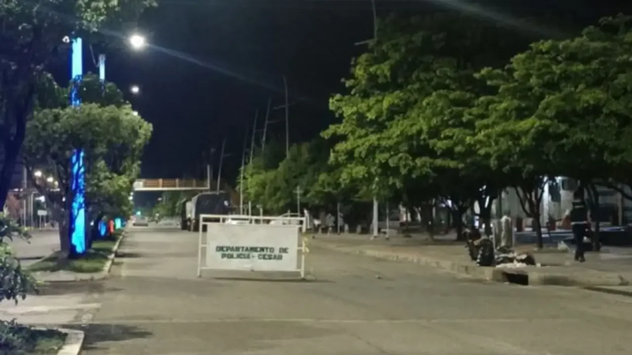 Fachada de la estación de Policía de Aguachica en el Cesar tras un ataque armado.