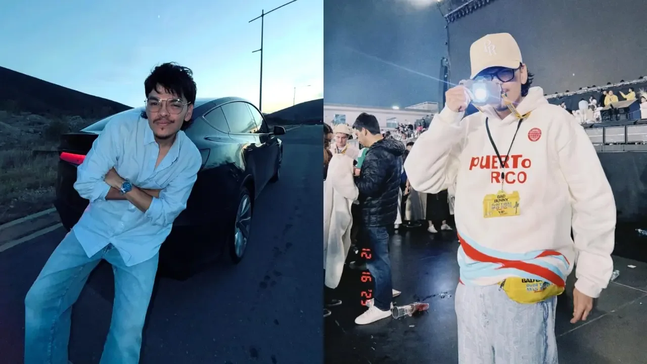 Retrato del streamer e influenciador salvadoreño Komanche, fallecido a los 30 años en Monterrey, México.