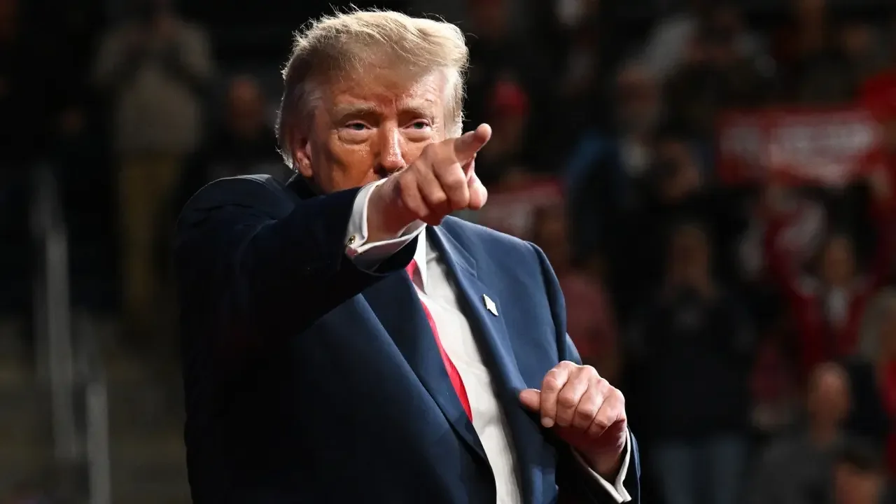 El presidente de Estados Unidos, Donald Trump, durante una alocución en Washington hablando sobre Suramérica.
