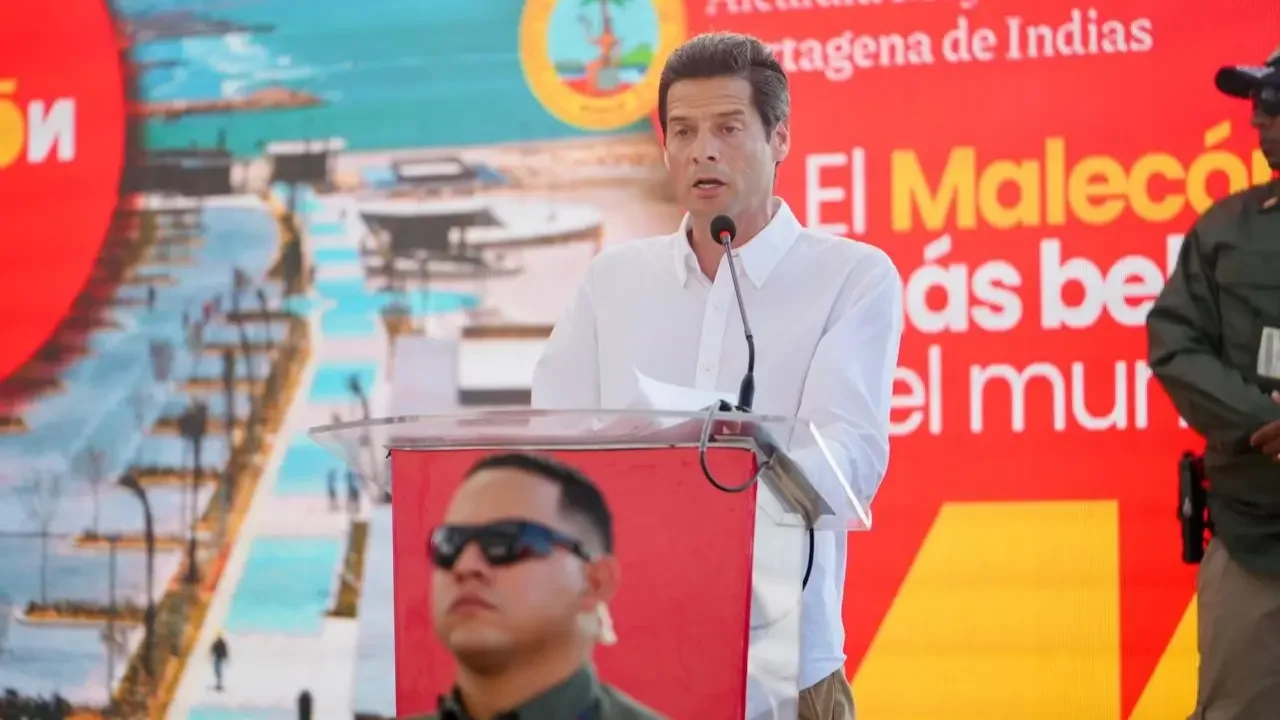 Inauguración de las obras del Gran Malecón del Mar en Cartagena con presencia del Gobierno Nacional