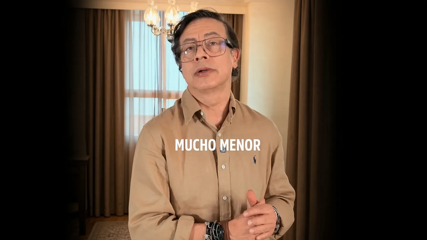 Gustavo Petro durante una intervención pública llamando a la movilización ciudadana.