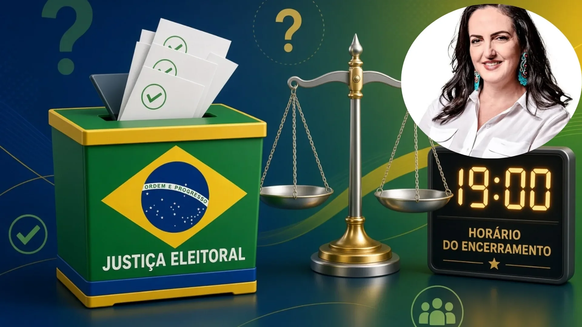 Urnas electorales y simpatizantes políticos durante la jornada de votación en Brasil.