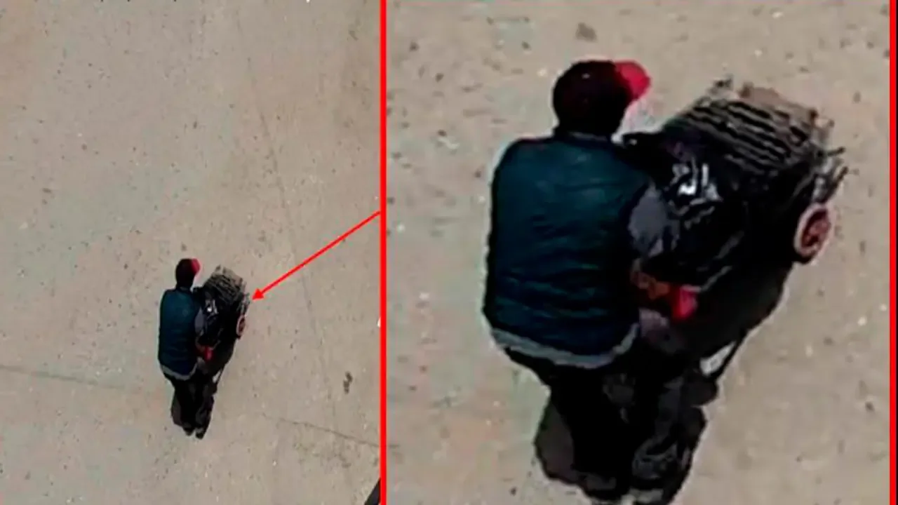 Cinta de acordonamiento policial durante un operativo judicial en Bogotá.