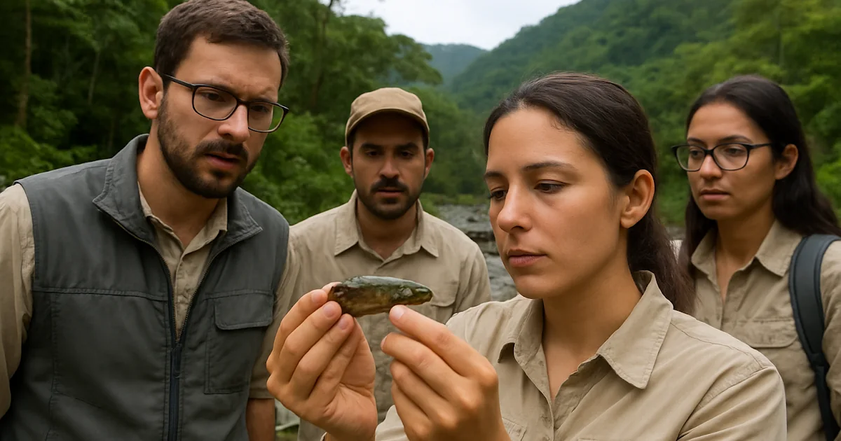 Pez tití en las aguas cristalinas de un río en la Sierra Nevada de Santa Marta.