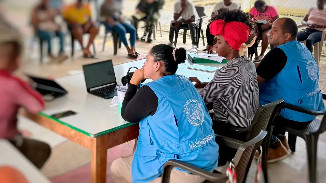 Sede de la Organización de las Naciones Unidas durante sesión sobre la Misión de Verificación en Colombia