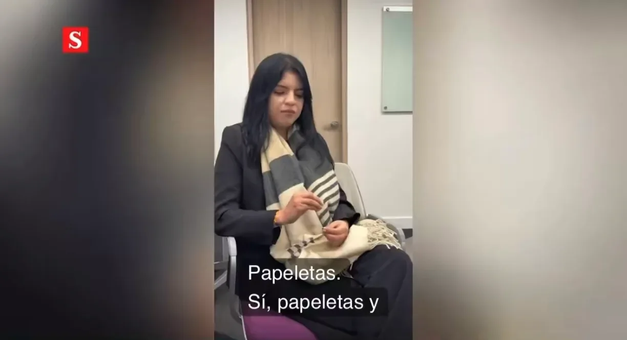 Retrato de la periodista Vicky Dávila y gráficos informativos sobre las declaraciones recientes en un medio nacional.