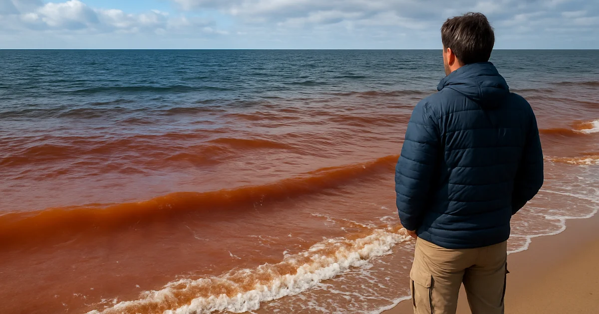 Olas del mar abierto bajo un cielo nublado, representando el impacto del cambio climático en los ecosistemas marinos.