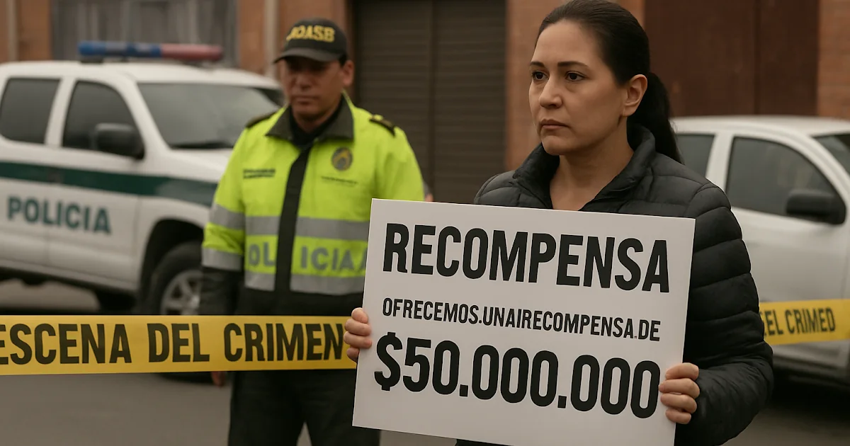 Vela encendida y pancarta en memoria de la lideresa social Lucero Ramírez en Soacha.